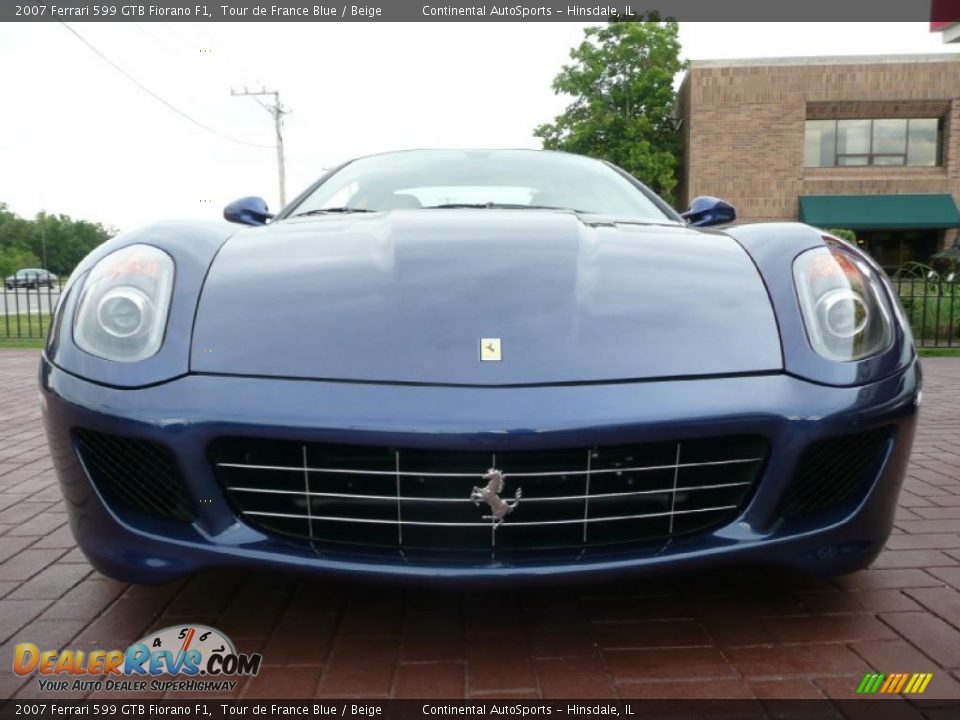 2007 Ferrari 599 GTB Fiorano F1 Tour de France Blue / Beige Photo #7