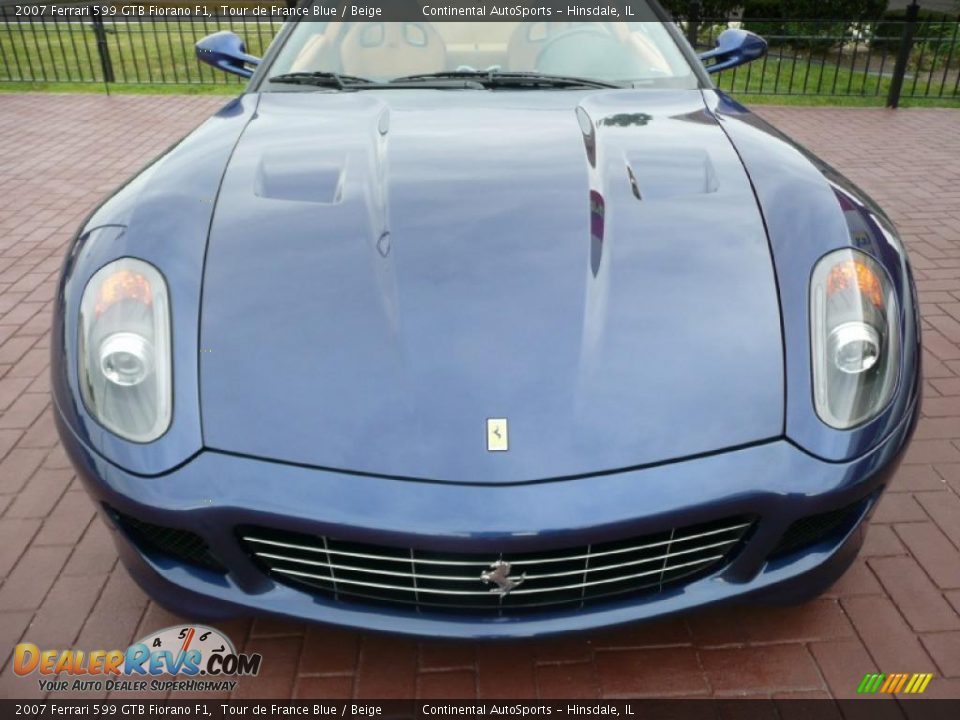 2007 Ferrari 599 GTB Fiorano F1 Tour de France Blue / Beige Photo #8