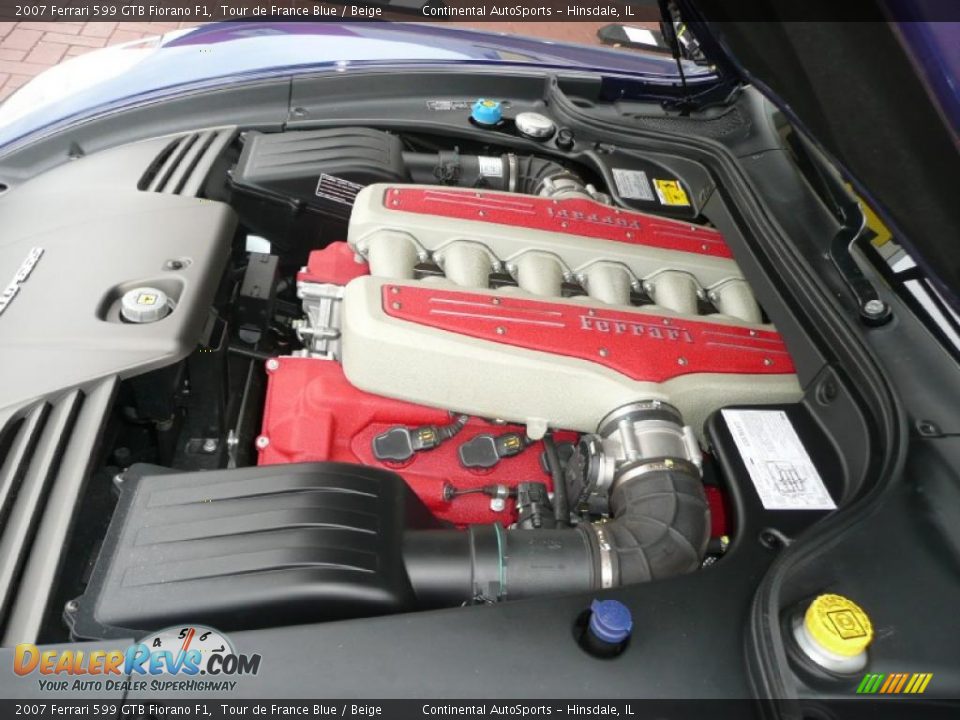 2007 Ferrari 599 GTB Fiorano F1 Tour de France Blue / Beige Photo #11