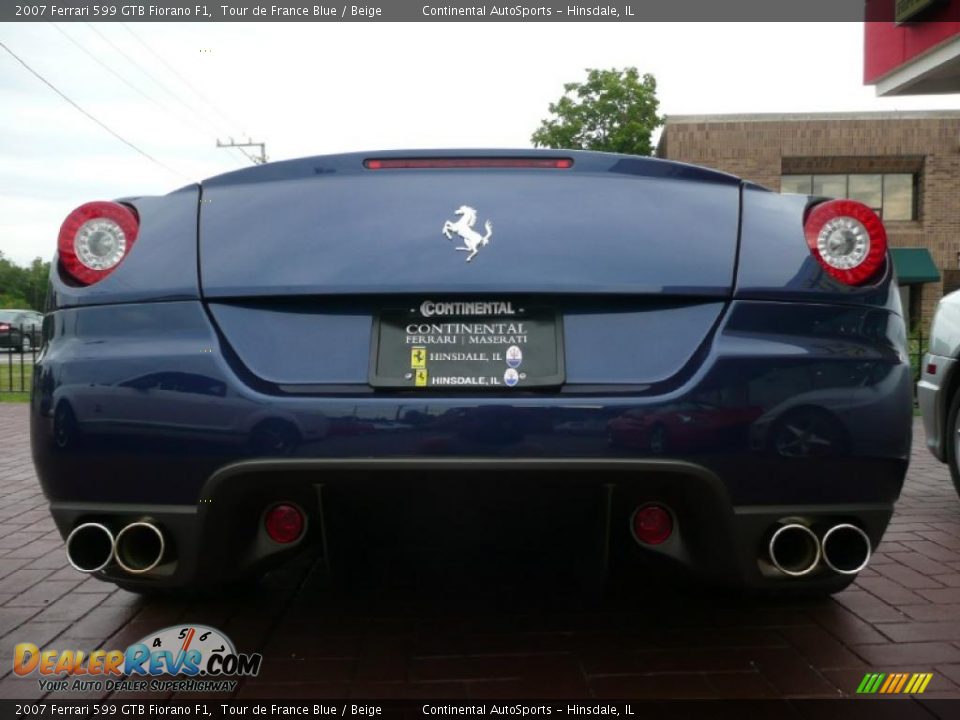 2007 Ferrari 599 GTB Fiorano F1 Tour de France Blue / Beige Photo #12