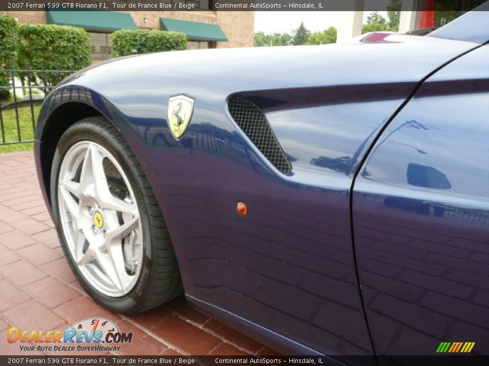 2007 Ferrari 599 GTB Fiorano F1 Tour de France Blue / Beige Photo #15