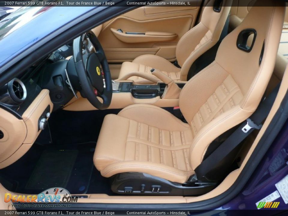 2007 Ferrari 599 GTB Fiorano F1 Tour de France Blue / Beige Photo #17