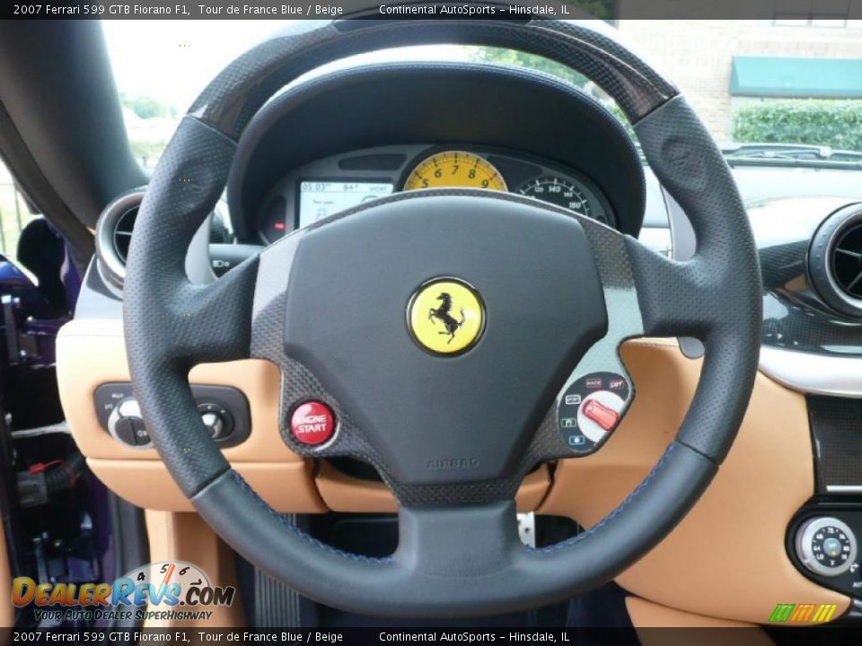 2007 Ferrari 599 GTB Fiorano F1 Tour de France Blue / Beige Photo #18