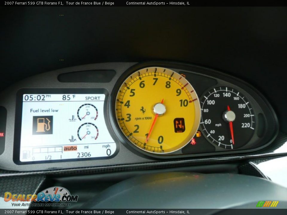 2007 Ferrari 599 GTB Fiorano F1 Tour de France Blue / Beige Photo #19