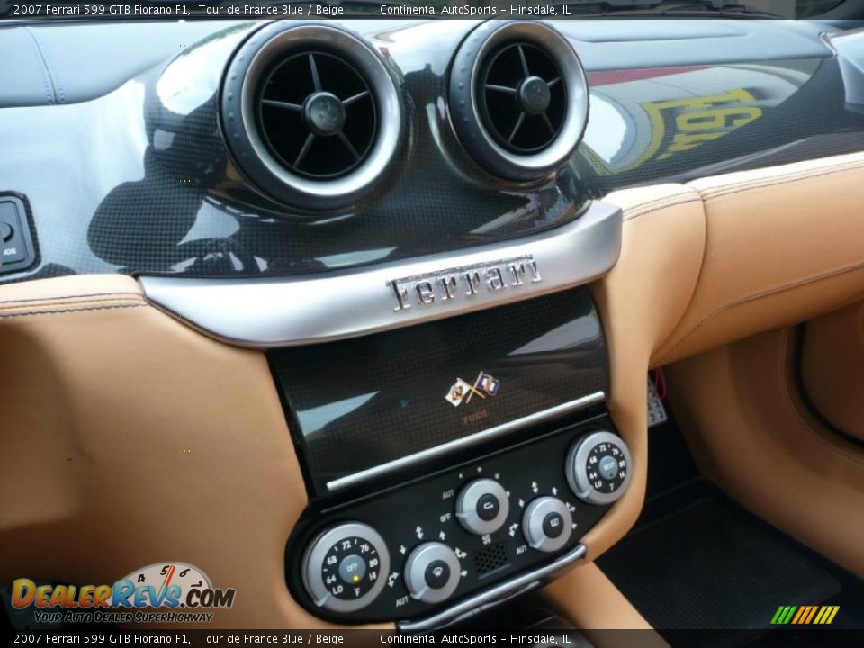 2007 Ferrari 599 GTB Fiorano F1 Tour de France Blue / Beige Photo #20