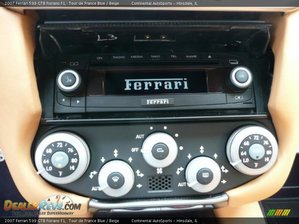 2007 Ferrari 599 GTB Fiorano F1 Tour de France Blue / Beige Photo #21