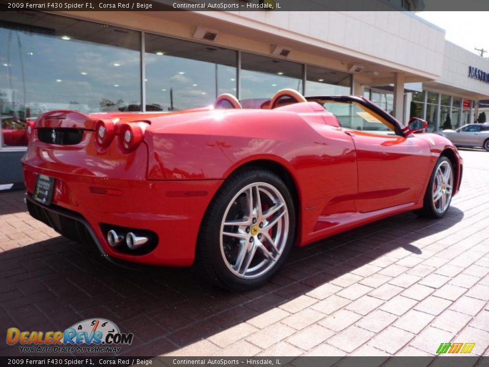 2009 Ferrari F430 Spider F1 Corsa Red / Beige Photo #2