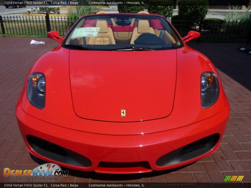 2009 Ferrari F430 Spider F1 Corsa Red / Beige Photo #4