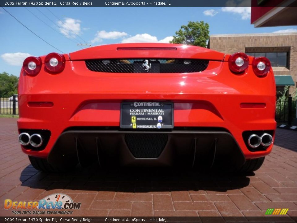 2009 Ferrari F430 Spider F1 Corsa Red / Beige Photo #8