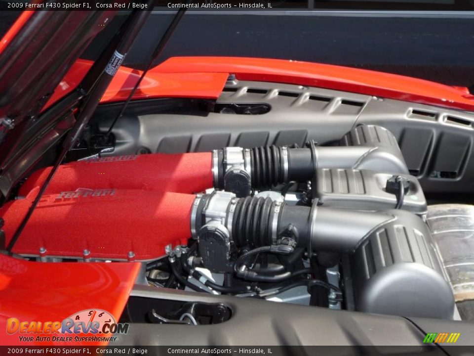 2009 Ferrari F430 Spider F1 Corsa Red / Beige Photo #11
