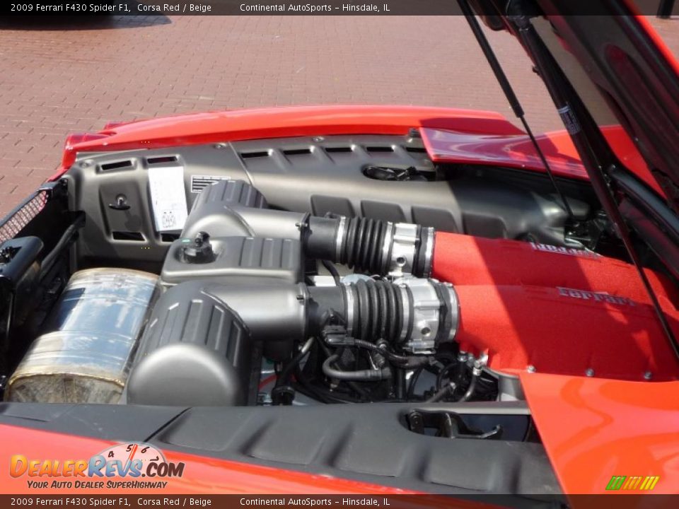 2009 Ferrari F430 Spider F1 Corsa Red / Beige Photo #12