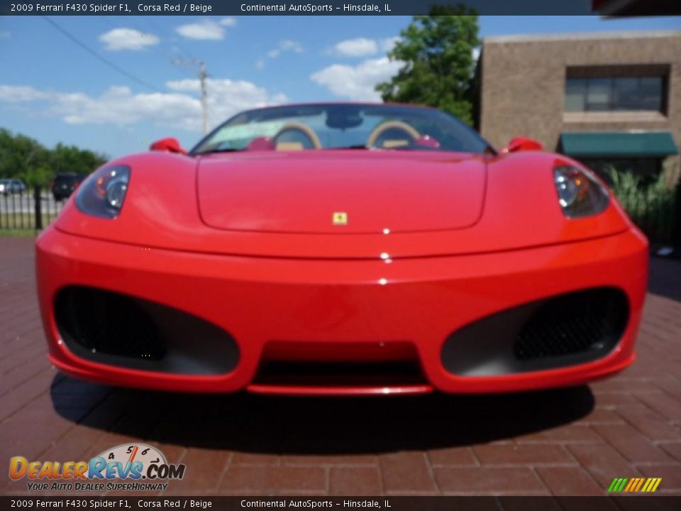 2009 Ferrari F430 Spider F1 Corsa Red / Beige Photo #13