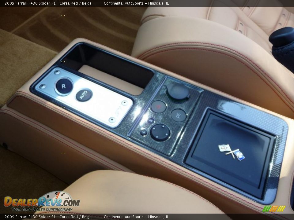 2009 Ferrari F430 Spider F1 Corsa Red / Beige Photo #25