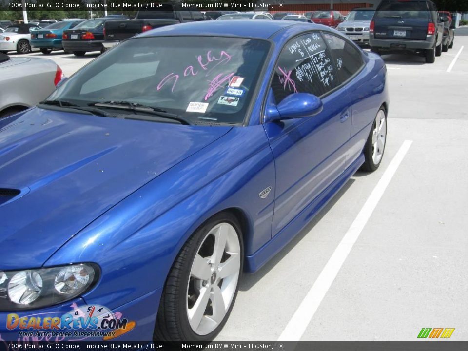 2006 Pontiac GTO Coupe Impulse Blue Metallic / Blue Photo #2