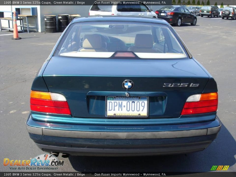 1995 BMW 3 Series 325is Coupe Green Metallic / Beige Photo #7