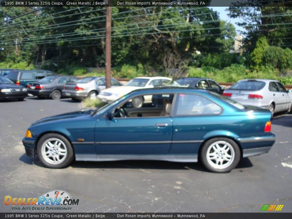 1995 BMW 3 Series 325is Coupe Green Metallic / Beige Photo #9