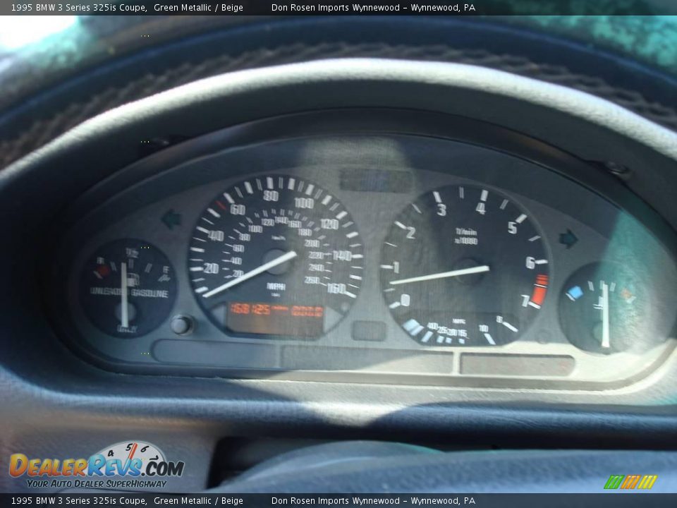1995 BMW 3 Series 325is Coupe Green Metallic / Beige Photo #36