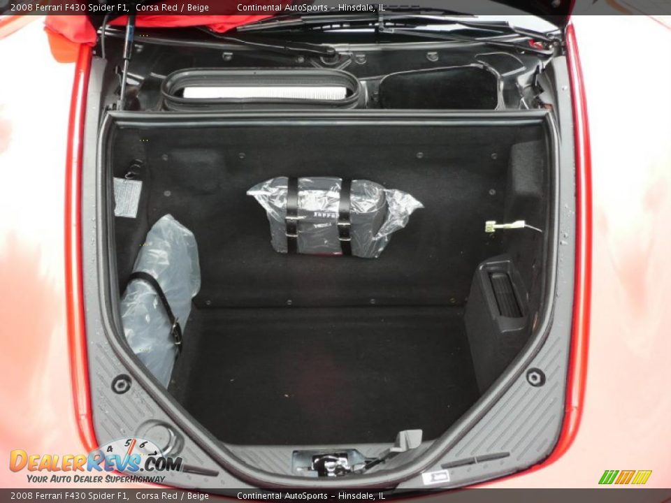 2008 Ferrari F430 Spider F1 Corsa Red / Beige Photo #14