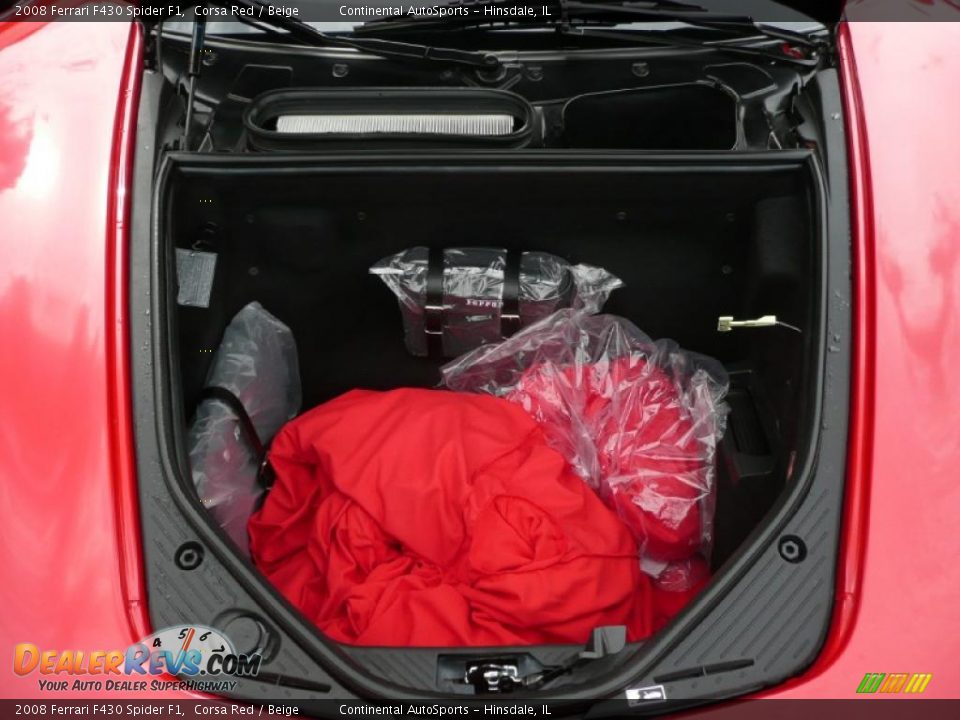 2008 Ferrari F430 Spider F1 Corsa Red / Beige Photo #15