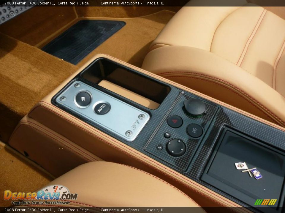 2008 Ferrari F430 Spider F1 Corsa Red / Beige Photo #23