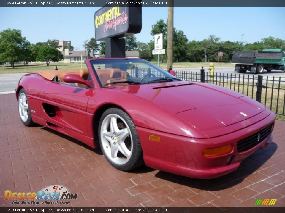 1999 Ferrari 355 F1 Spider Rosso Barchetta / Tan Photo #3