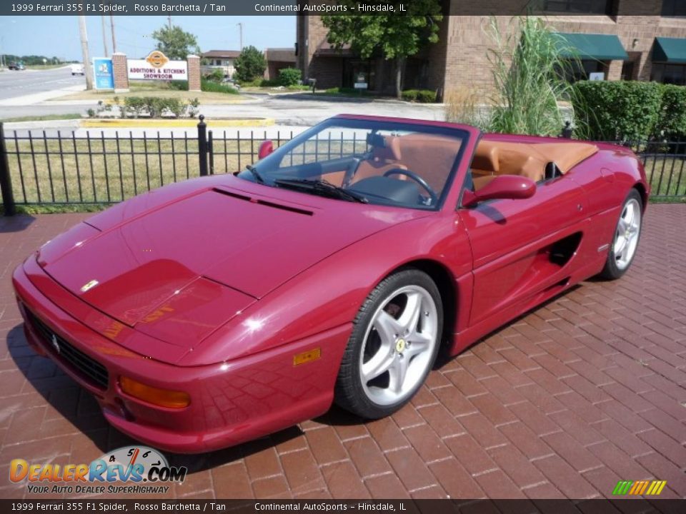 1999 Ferrari 355 F1 Spider Rosso Barchetta / Tan Photo #5