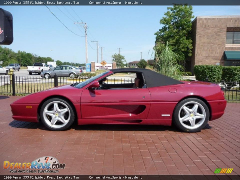 1999 Ferrari 355 F1 Spider Rosso Barchetta / Tan Photo #8