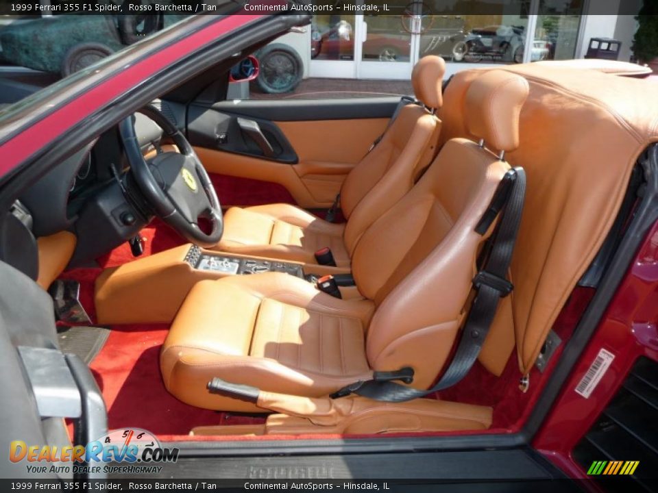 1999 Ferrari 355 F1 Spider Rosso Barchetta / Tan Photo #17