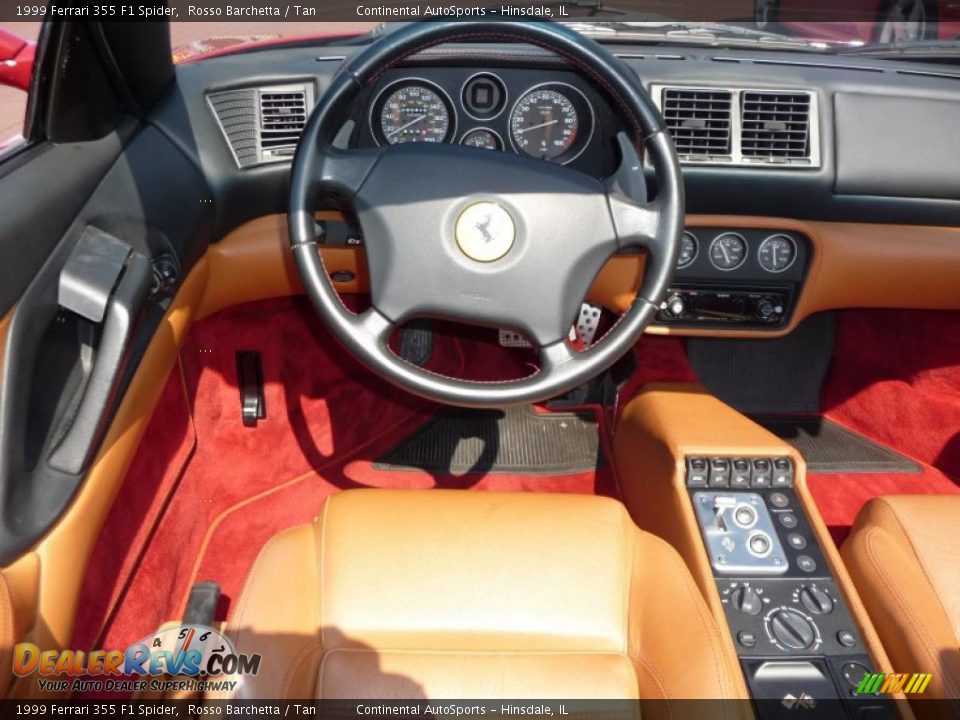 1999 Ferrari 355 F1 Spider Rosso Barchetta / Tan Photo #18