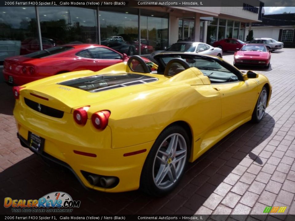 2006 Ferrari F430 Spider F1 Giallo Modena (Yellow) / Nero (Black) Photo #2