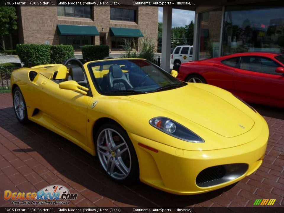 2006 Ferrari F430 Spider F1 Giallo Modena (Yellow) / Nero (Black) Photo #3