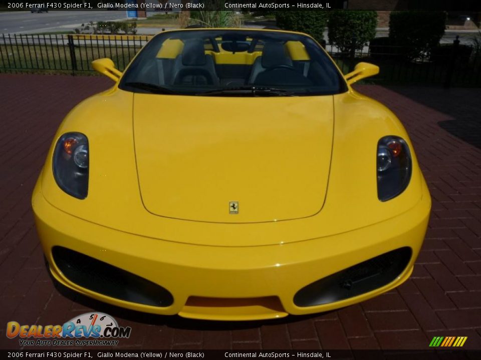 2006 Ferrari F430 Spider F1 Giallo Modena (Yellow) / Nero (Black) Photo #4