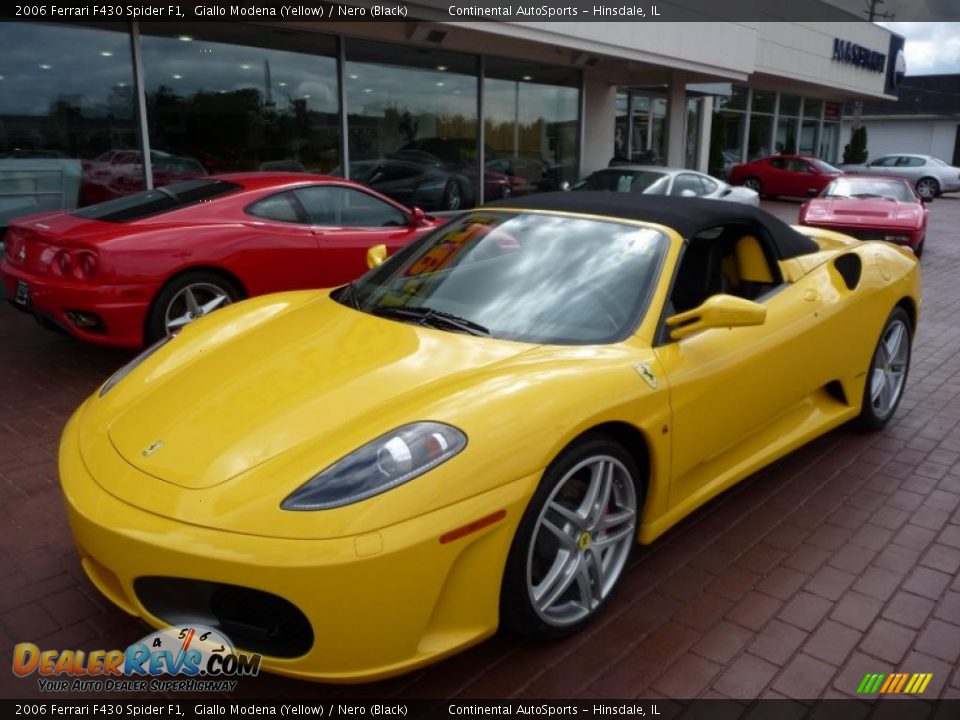 2006 Ferrari F430 Spider F1 Giallo Modena (Yellow) / Nero (Black) Photo #5