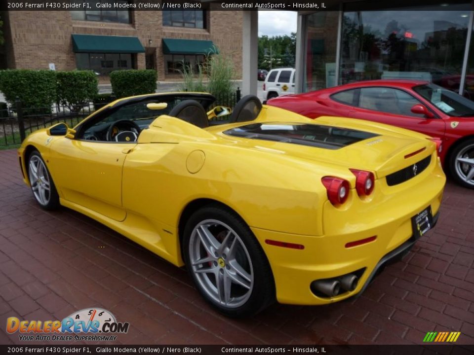 2006 Ferrari F430 Spider F1 Giallo Modena (Yellow) / Nero (Black) Photo #6