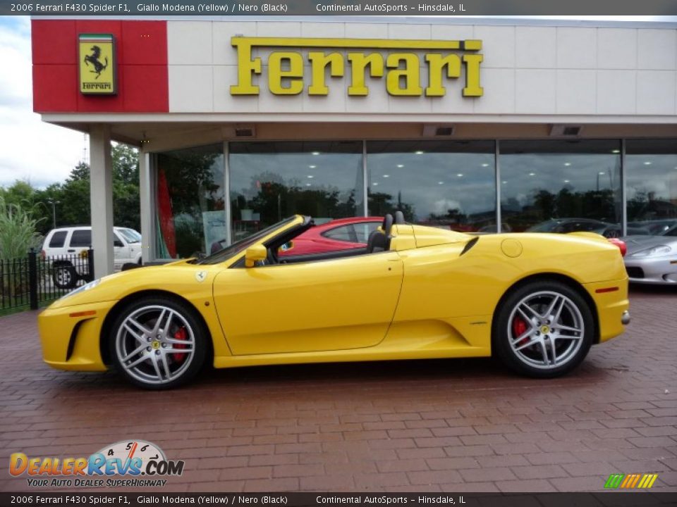 2006 Ferrari F430 Spider F1 Giallo Modena (Yellow) / Nero (Black) Photo #9