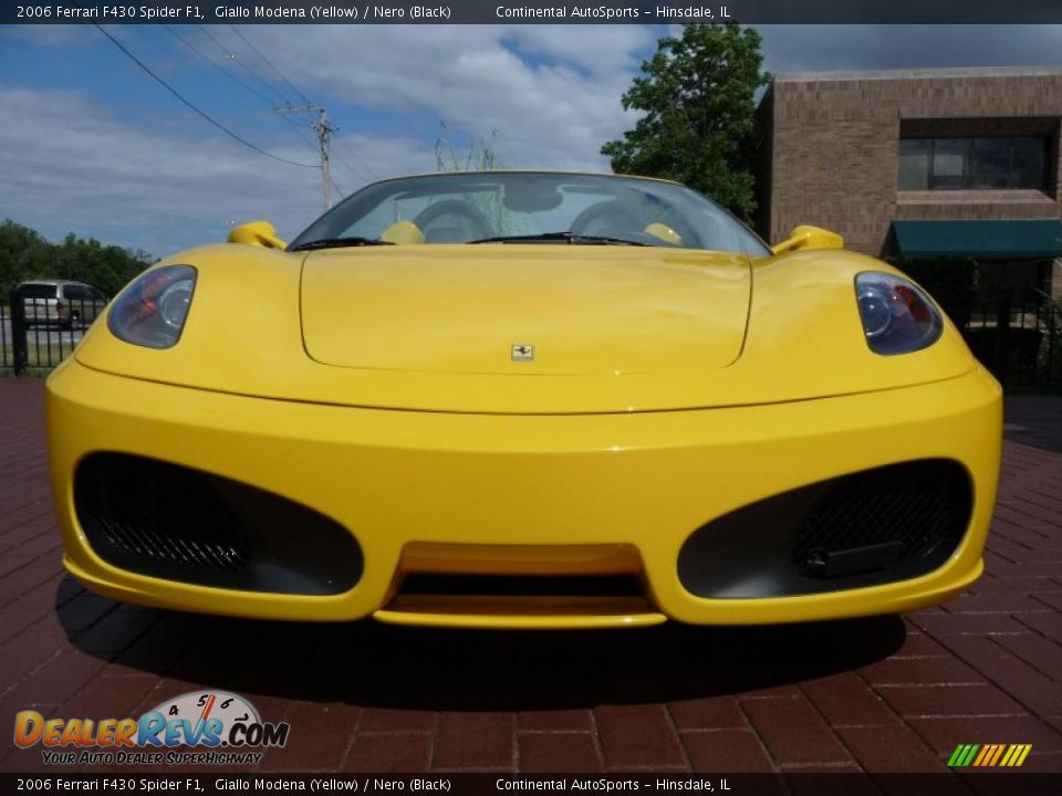 2006 Ferrari F430 Spider F1 Giallo Modena (Yellow) / Nero (Black) Photo #10