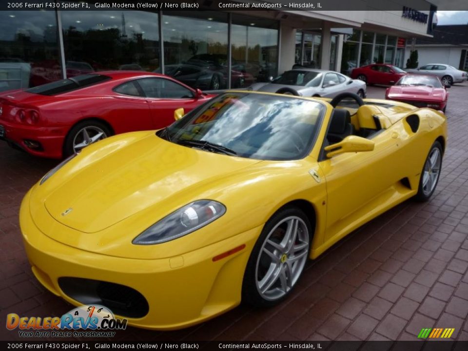 2006 Ferrari F430 Spider F1 Giallo Modena (Yellow) / Nero (Black) Photo #12