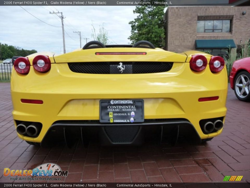 2006 Ferrari F430 Spider F1 Giallo Modena (Yellow) / Nero (Black) Photo #13
