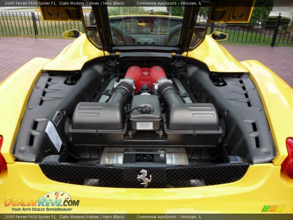 2006 Ferrari F430 Spider F1 Giallo Modena (Yellow) / Nero (Black) Photo #14