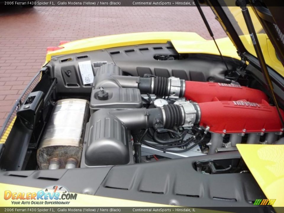 2006 Ferrari F430 Spider F1 Giallo Modena (Yellow) / Nero (Black) Photo #16