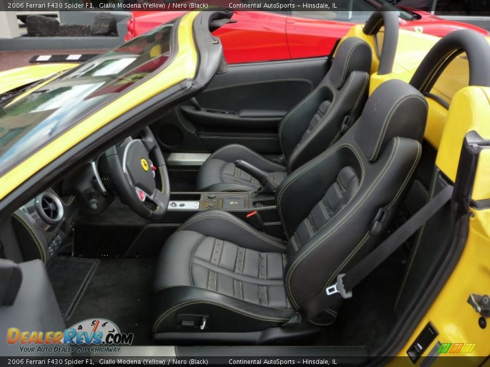 2006 Ferrari F430 Spider F1 Giallo Modena (Yellow) / Nero (Black) Photo #18