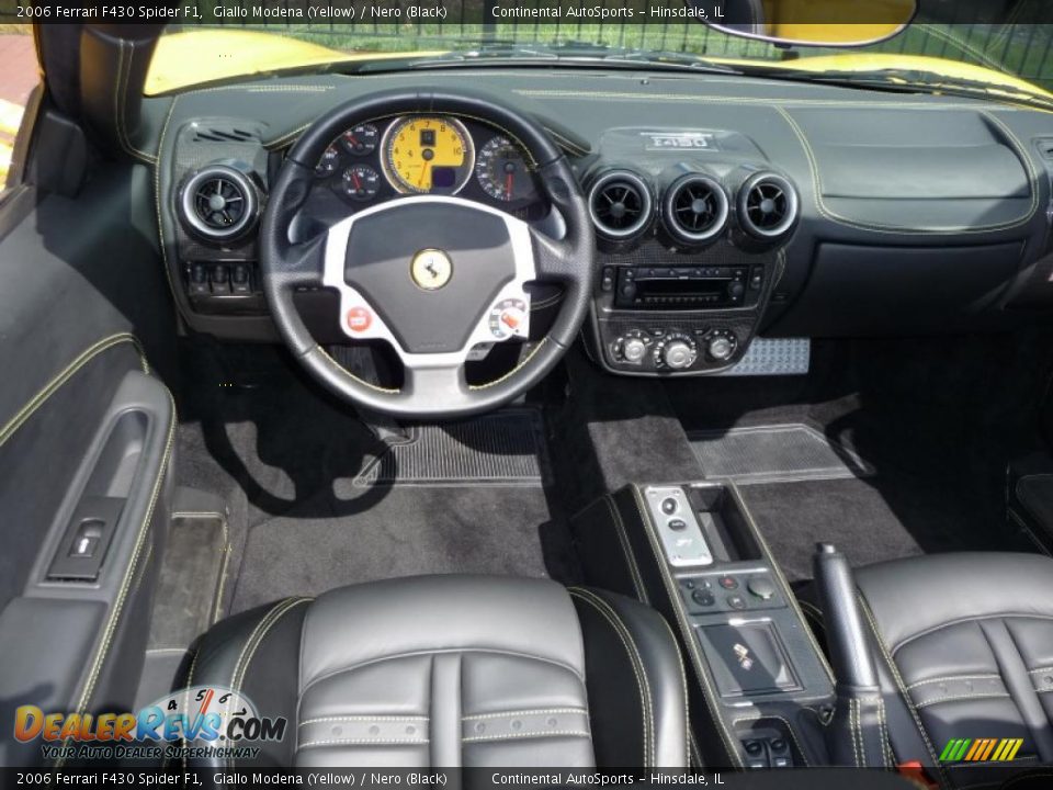 2006 Ferrari F430 Spider F1 Giallo Modena (Yellow) / Nero (Black) Photo #19