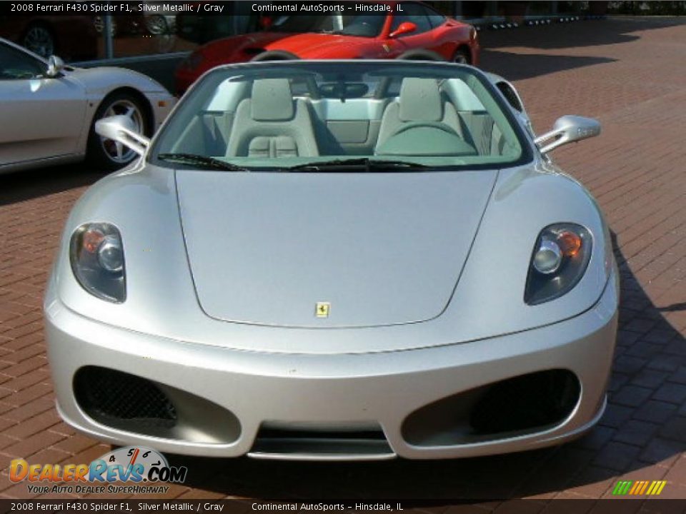 2008 Ferrari F430 Spider F1 Silver Metallic / Gray Photo #2