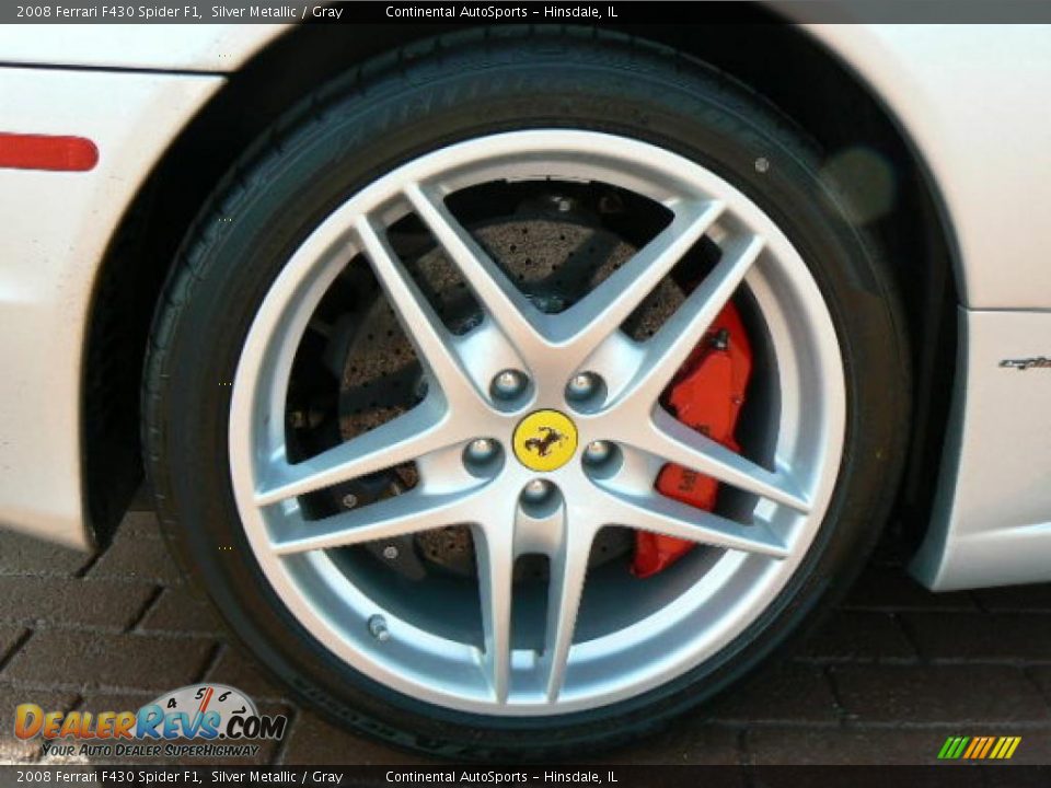 2008 Ferrari F430 Spider F1 Silver Metallic / Gray Photo #4
