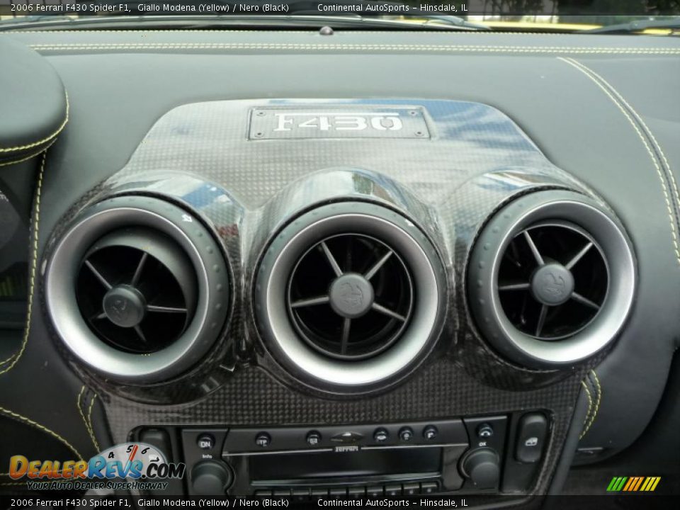 2006 Ferrari F430 Spider F1 Giallo Modena (Yellow) / Nero (Black) Photo #23
