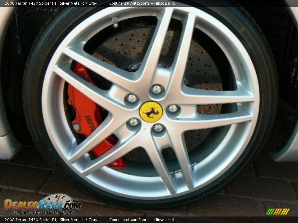 2008 Ferrari F430 Spider F1 Silver Metallic / Gray Photo #5