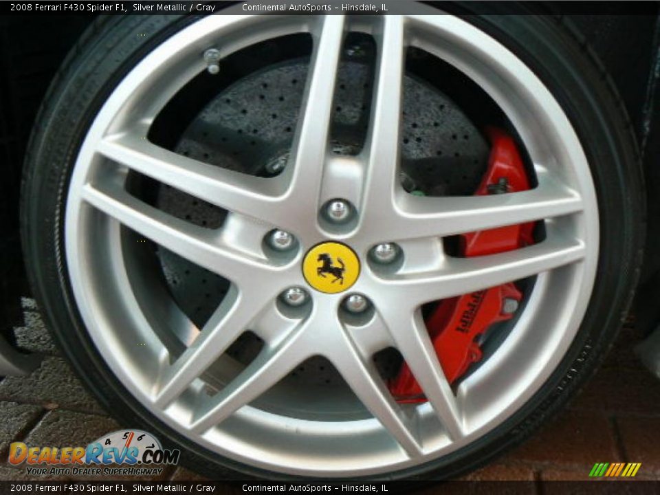 2008 Ferrari F430 Spider F1 Silver Metallic / Gray Photo #6