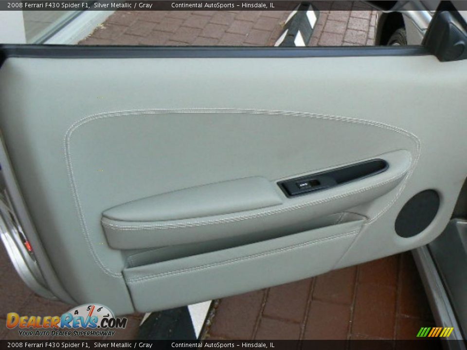 2008 Ferrari F430 Spider F1 Silver Metallic / Gray Photo #12