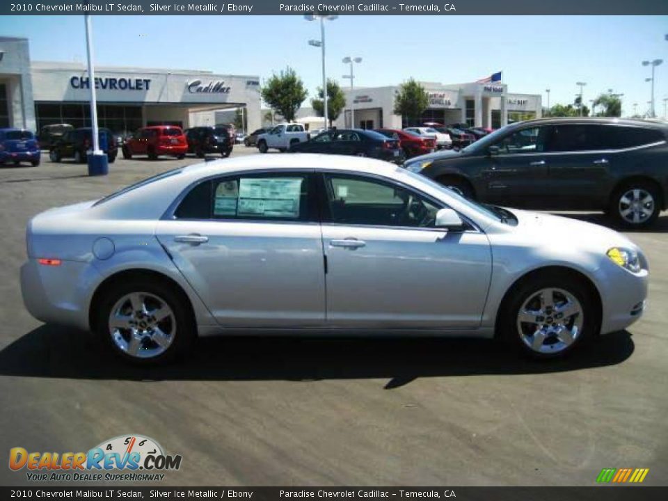 2010 Chevrolet Malibu LT Sedan Silver Ice Metallic / Ebony Photo #7