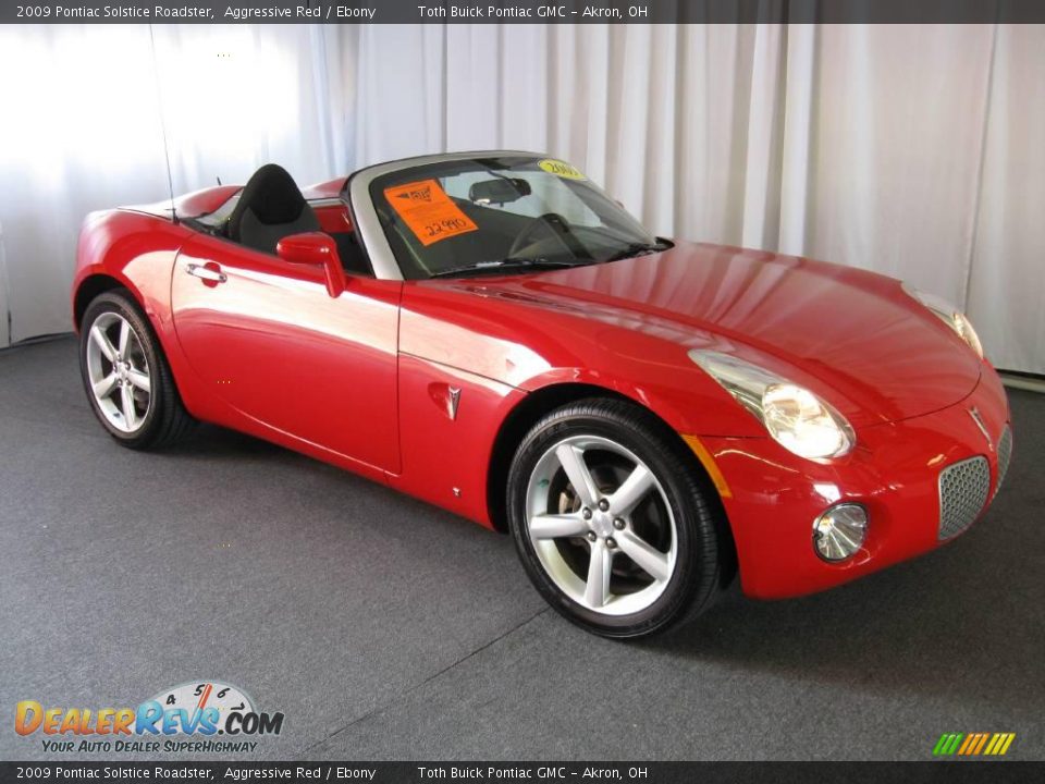 2009 Pontiac Solstice Roadster Aggressive Red / Ebony Photo #1
